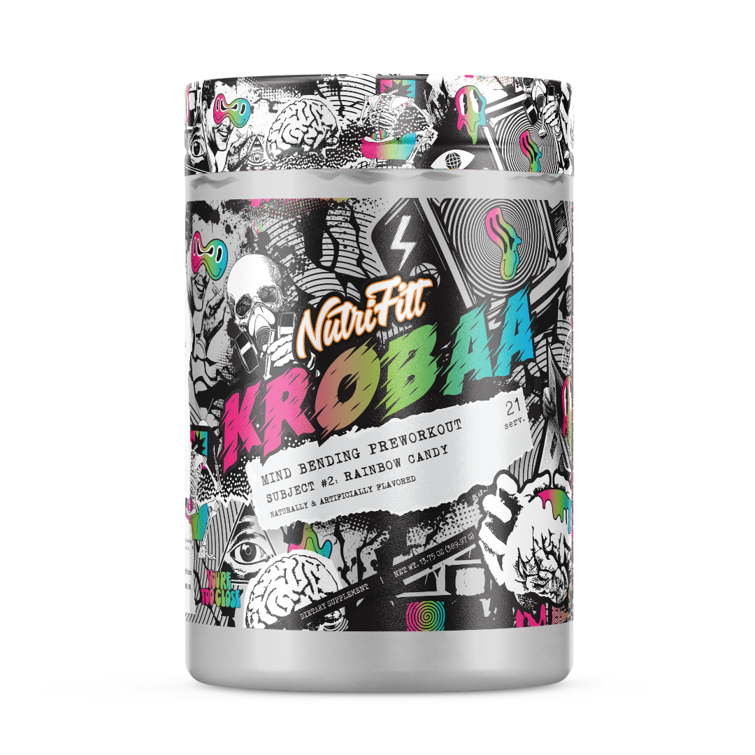 nutrifitt krobaa mind bending preworkout subject #2 rainbow candy