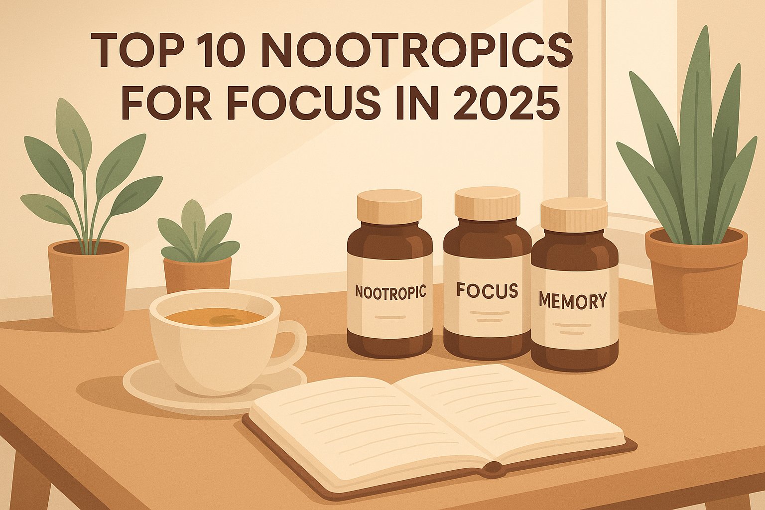 Top 10 Nootropics to Focus on in 2025