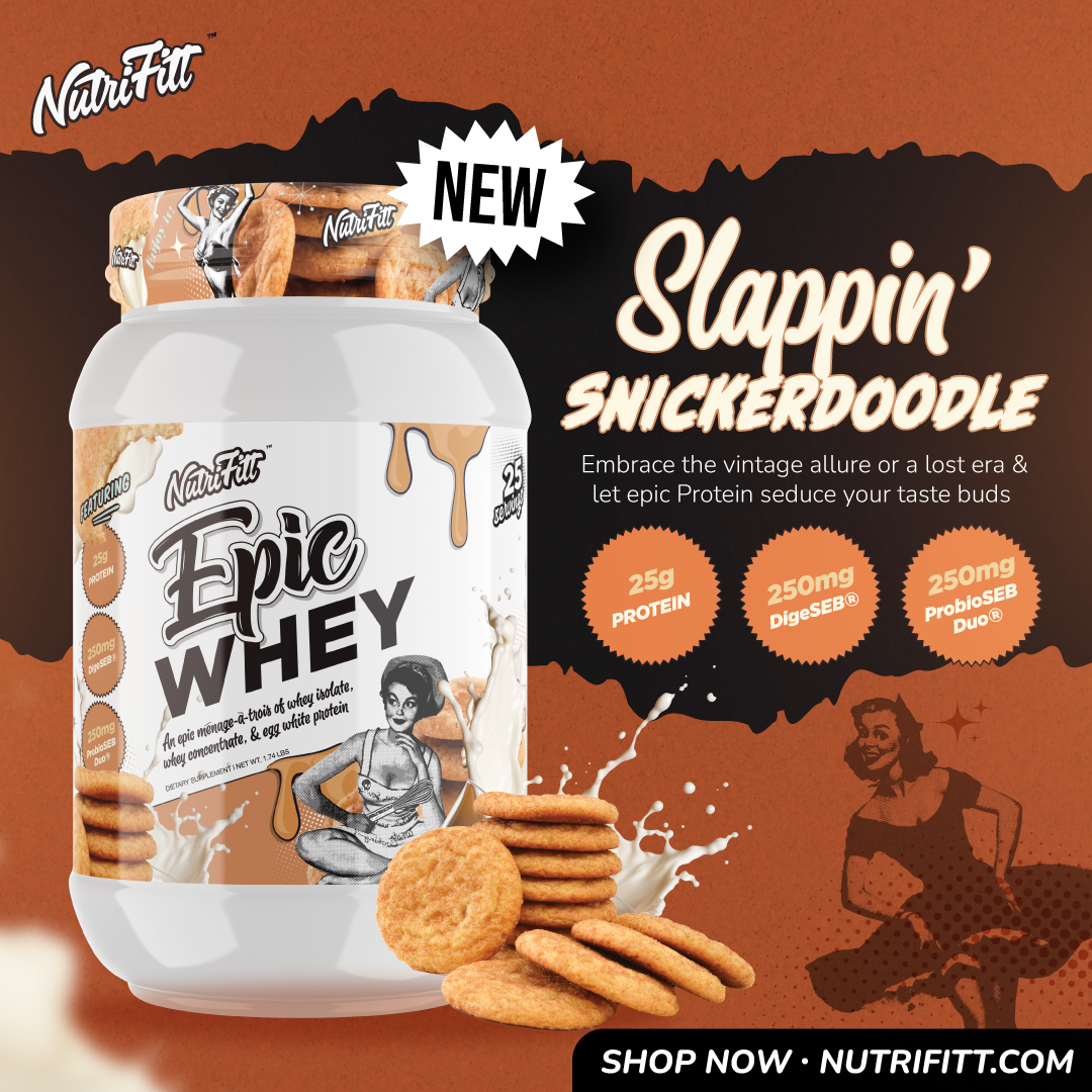 nutrifitt epic whey slappin snickerdoodle