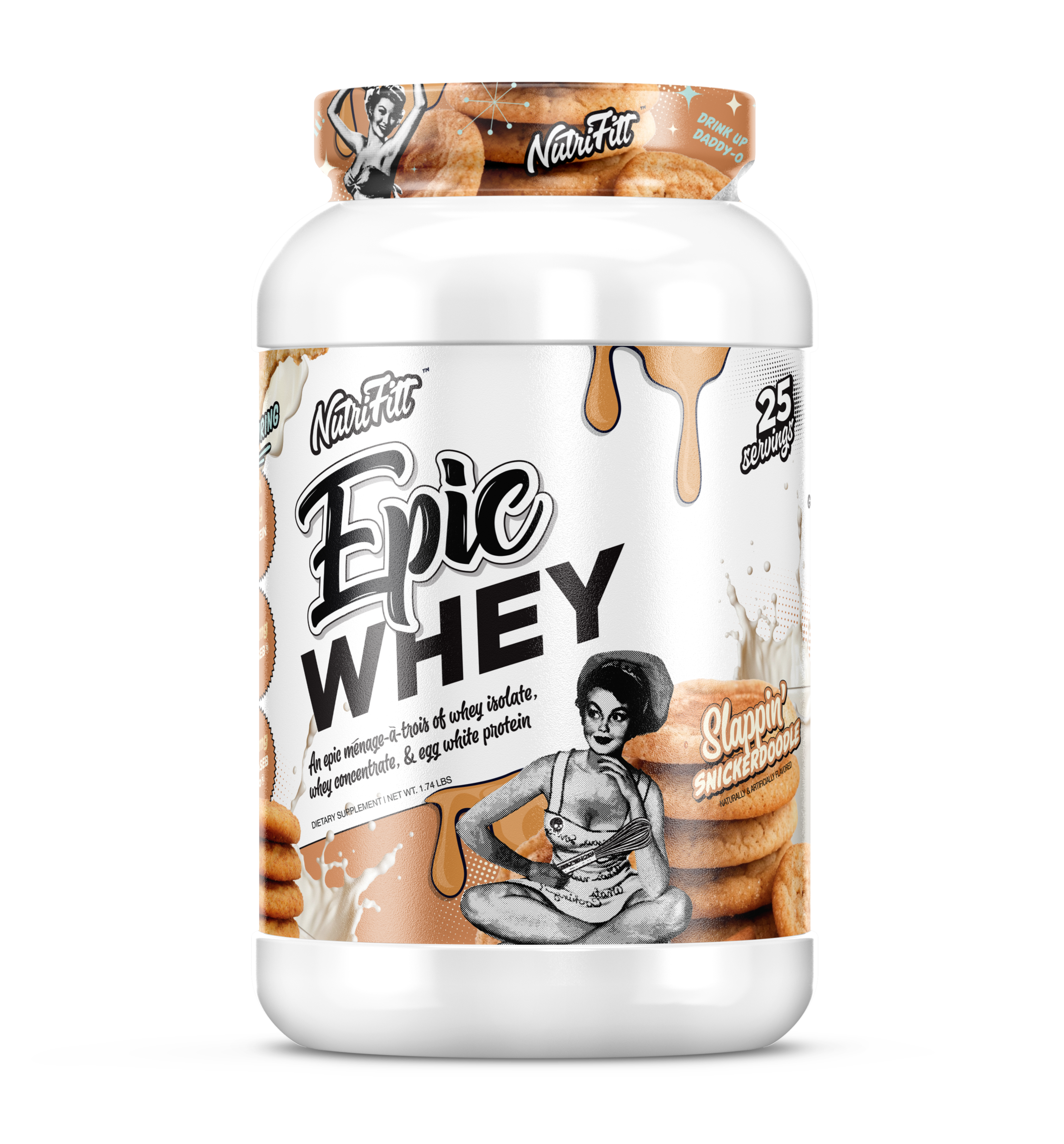 nutrifitt epic whey slappin snickerdoodle