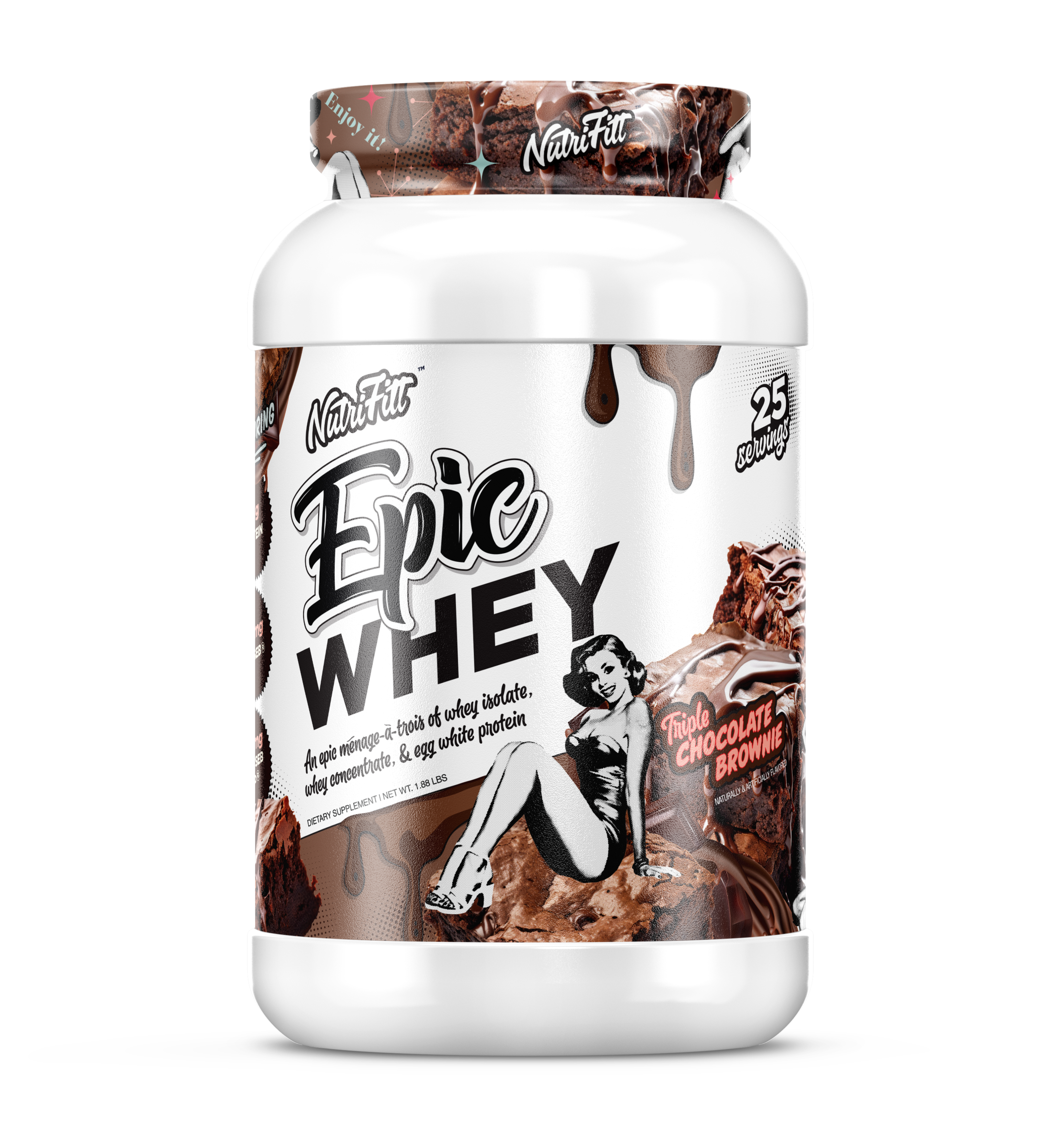 nutrifitt epic whey triple chocolate brownie