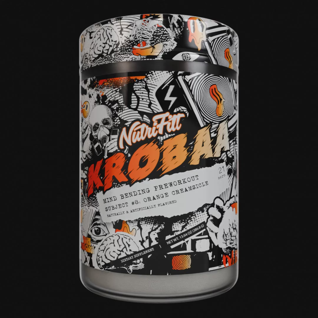nutrifitt krobaa mind bending preworkout subject #8 orange creamsicle 
